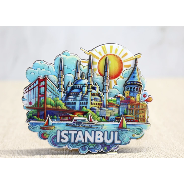 Ahşap İstanbul Temalı Magnet Alk4600 - Lisinya