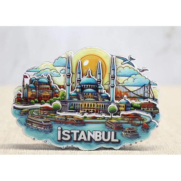 Ahşap İstanbul Temalı Magnet Alk4598 - Lisinya