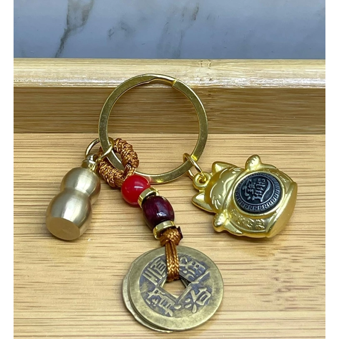 Metal Şans Ve Bereket Kedisi Anahtarlık Alk4456 - Lisinya