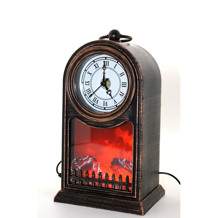 Led Işıklı Saatli Şömine Aalk2509 - Lisinya