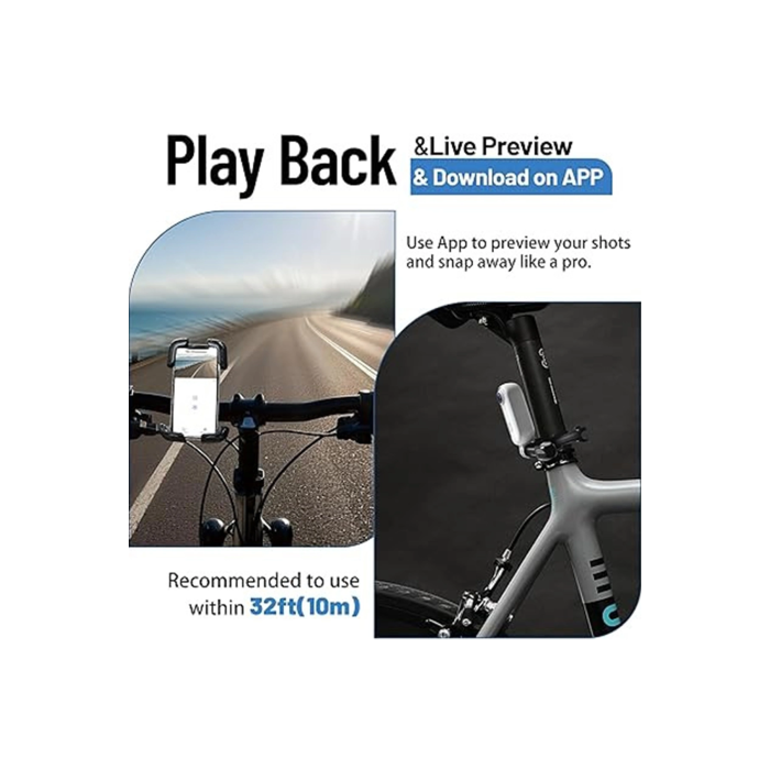 Mini Wıfı Aksiyon Kamerası 1080p Taşınabilir Vücut Kamerası Giyilebilir Video Kaydedici Ipx7 Su Geçirmez - Lisinya