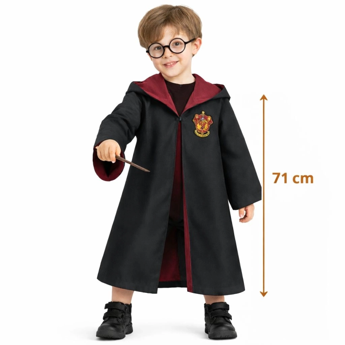 Harry Potter Bebek Kostüm Seti – Asa Gözlük Pelerin 71 Cm (2-4 Yaş) - Lisinya