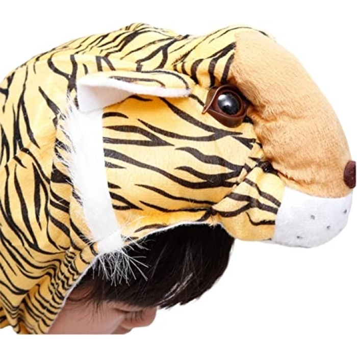 Çocuk Kaplan Kostumu - Aslan Kostümü 6-7 Yaş 120 Cm - Lisinya