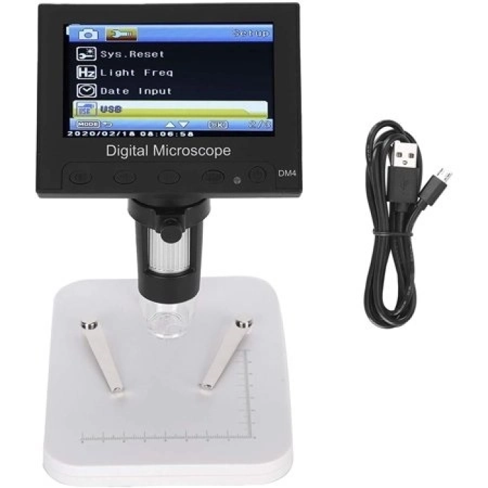 1000x 2.0mp Usb Dijital Elektronik Mikroskop 8 Lcd Ekran Vga Büyüteç Dm4s - Lisinya