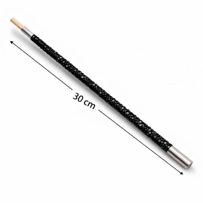 30 Cm Siyah Payetli  Tutacağı – 1920’ler Gatsby Parti Aksesuarı - Lisinya