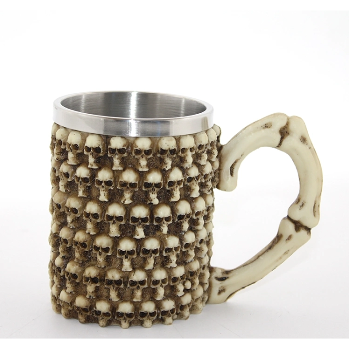 Paslanmaz Çelik Kurukafa Kupa Bardak Alk2595 - Lisinya