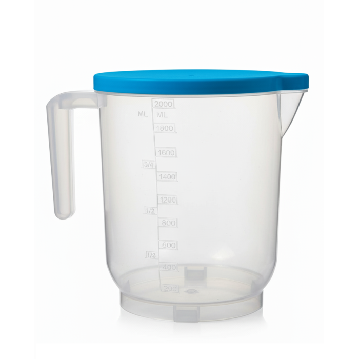 Pratik Mutfak Ölçü Kabı - 2 Litre Dereceli Şeffaf Hazne BPA Free - Lisinya