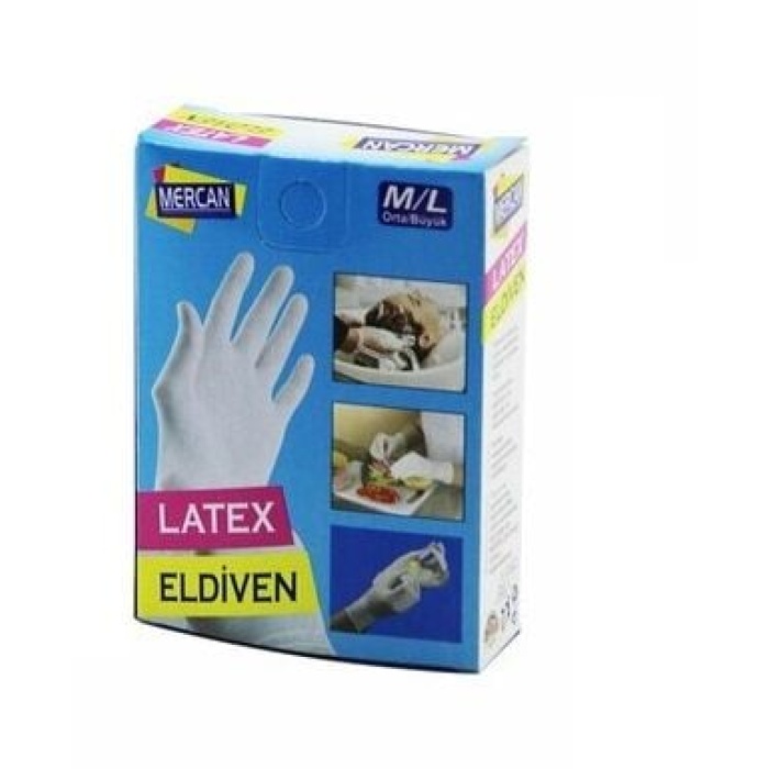Eldiven Latex Eldiven Muayene Eldiveni M/L 60 Adet - Lisinya