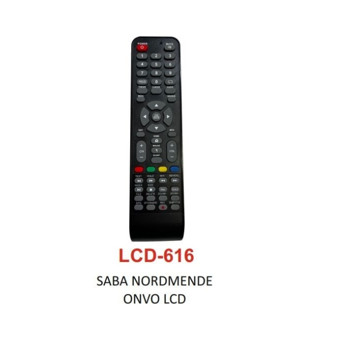 Saba - Nordmende - Onvo LCD Uyumlu Tv Kumandası - LCD 616 - Lisinya