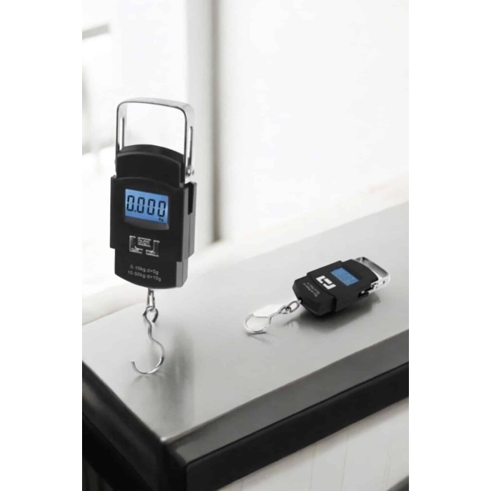 50 Kg El Kantarı Ağırlık Ölçer Dijital Ekranlı Kancalı Portatif - Lisinya