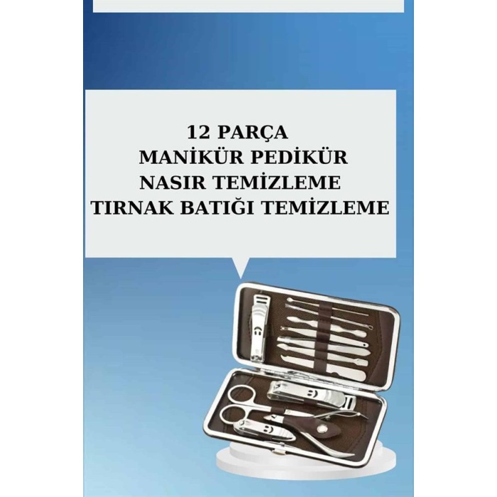 12 Parça El Ayak Temizleme Pense Kir Temizleme Aparatı Kaş Cımbızı - Lisinya