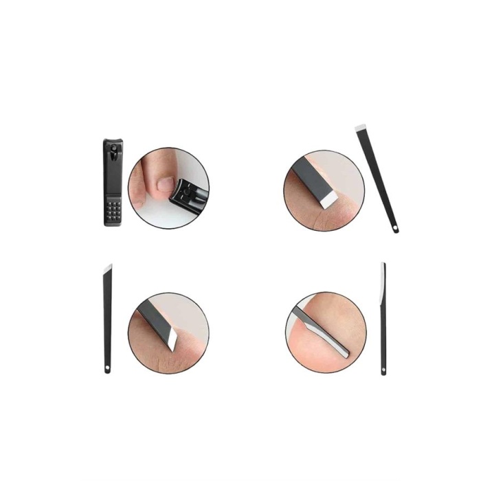 17 Parça Manikür Seti Taşınabilir Özel Çantalı El ve Ayak Bakımı Tırnak Batığı Temizleme - Lisinya