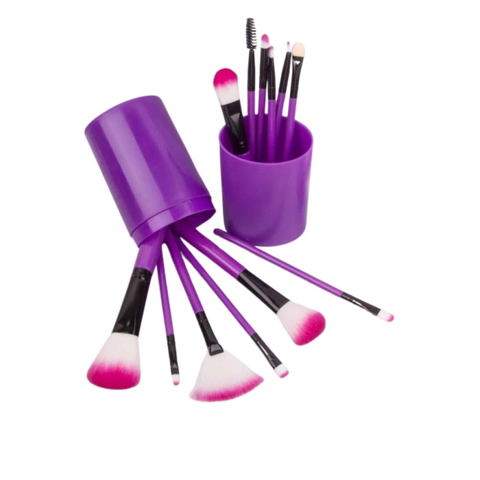 Makyaj Fırçası 12 Parça Set Yumuşak Uçlu Göz Makyajına Uygun Hafif ve Taşınabilir Çanta - Lisinya