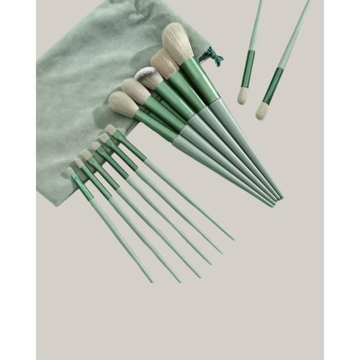 Profesyonel Makyaj Fırça Seti Yumuşak Kıllı Taşınabilir Çantalı - Lisinya