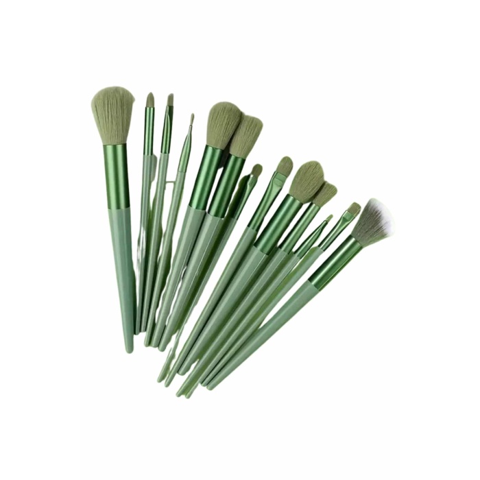 13 Parça Makyaj Fırça Seti Far Fırçası Allık Fırçası Yumuşak Uçlu - Lisinya