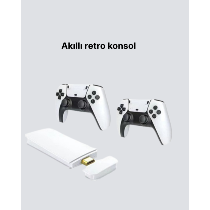 3D ve 4K Görüntü Kaliteli Çok Oyunculu Retro Oyun Konsolu - Lisinya