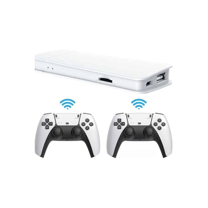 3D Çift Oyun Kollu 4K HD Ekran Nostaljik 20.000 Oyunlu Beyaz Game Box - Lisinya