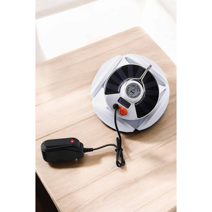 Katlanabilir Taşınabilir Kamp Lambası Işıldak Beyaz Işık Güneş Enerjili Solar Aydınlatma - Lisinya