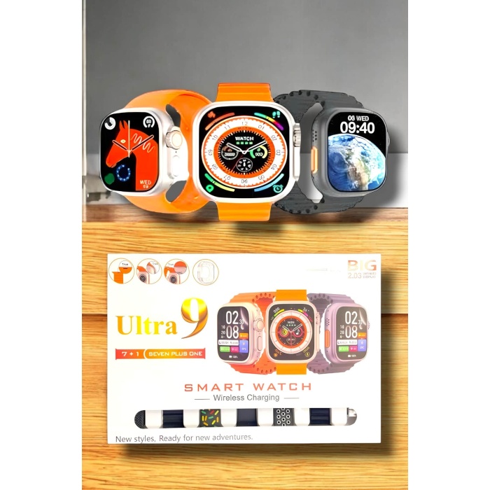 Akıllı Saat Bluetooth Bağlantılı 2.09 İnç HD Ekran ve Çok Yönlü Sağlık Takibi - Lisinya