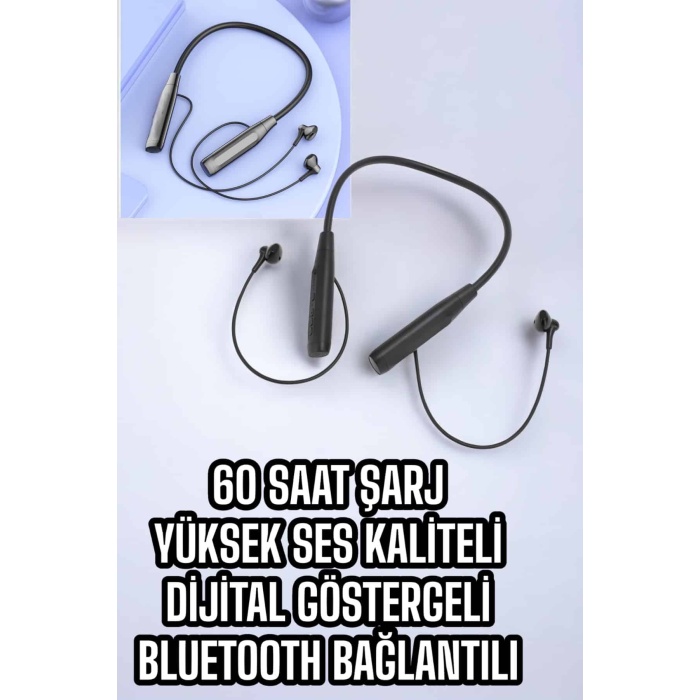 Yeni Nesil Bluetooth Kulaklık Kablolu Kulak İçi Dijital Göstergeli - Lisinya