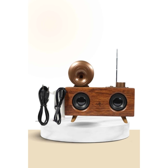 Nostaljik Radyo Bluetooth Bağlantılı Şarjlı Yüksek Ses Kaliteli - Lisinya