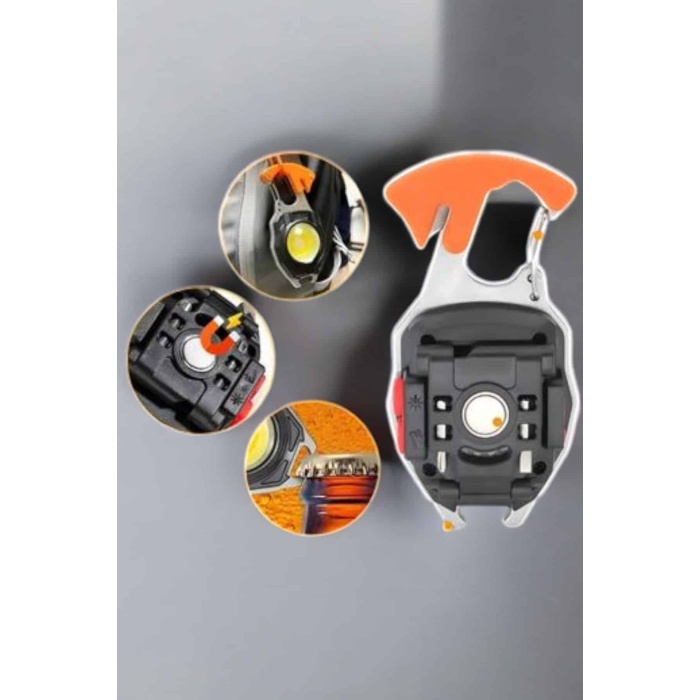 El Feneri Acil Işık Seti Tornavida Düdük Kapak Açma Kamp Lambası - Lisinya