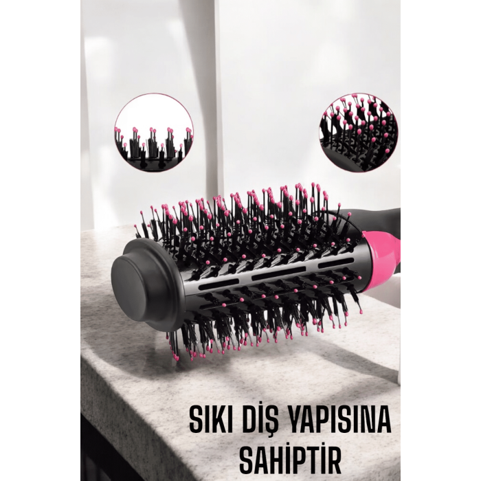 1200 Watt Gücünde, Negatif İyon Teknolojili, 3 Isı Kademeli Fön Tarağı - Lisinya