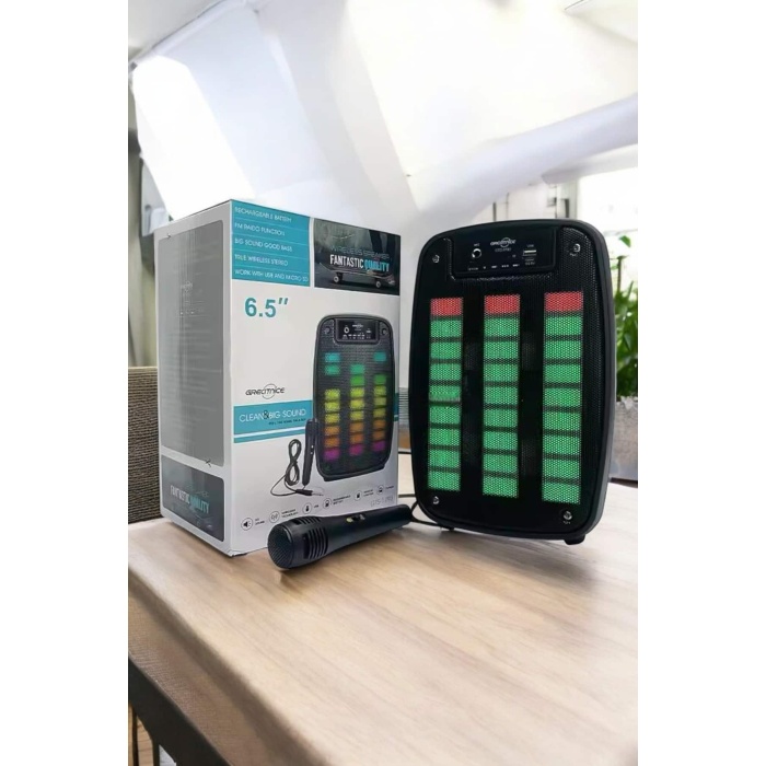 Bluetooth  Hoparlör Mikrofonlu Speaker Taşınabilir Şarjlı - Lisinya