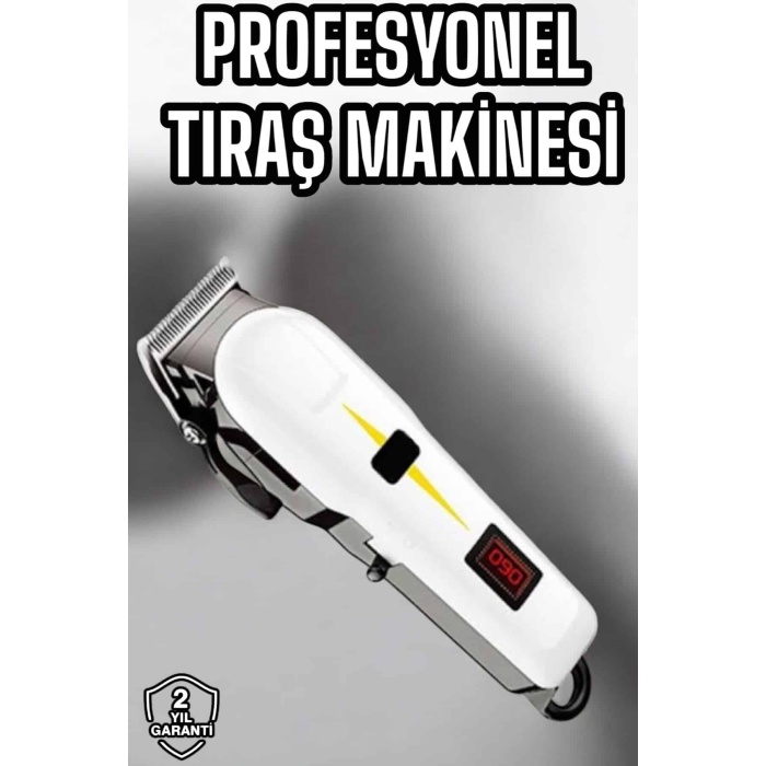 Tıraş Makinesi Profesyonel Saç Ve Sakal Kesme Milim Ayarlı Dijital Göstergeli - Lisinya