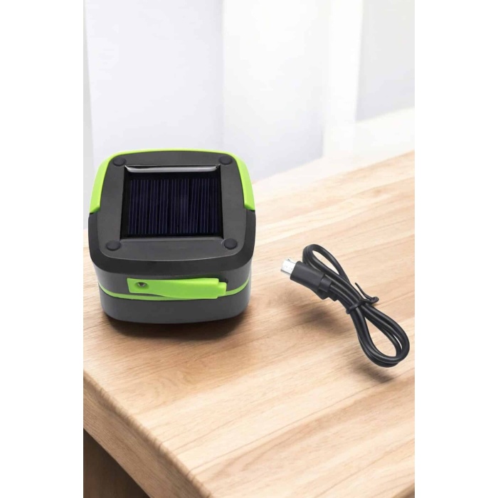 Güneş Enerjili Led Lamba Kamp Lambası Katlanabilir Lamba USB Şarjlı - Lisinya