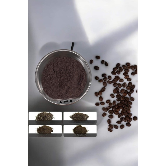 Kahve Ve Baharat Öğütücü Dayanıklı Paslanmaz Çelik Kolay Kullanım - Lisinya