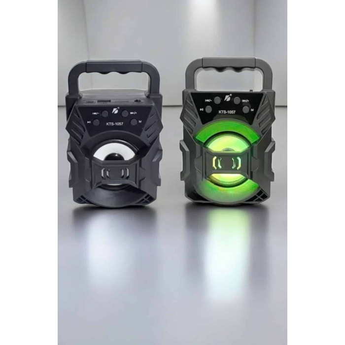 Taşınabilir Bluetooth Hoparlör Led Işıklı Uzun Pil Ömrü - Lisinya