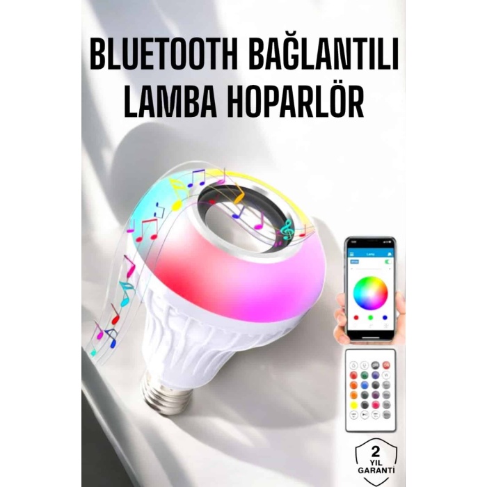 Lamba Led Hoparlör Dayanıklı ve Uzun Ömürlü Bluetooth Hoparlör - Lisinya