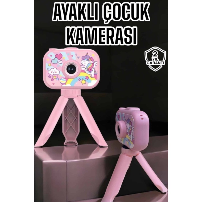 Ayaklı Mini Fotoğraf Makinesi Çocuk Için Eğitici Video Kamera - Lisinya