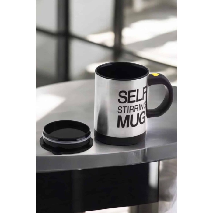 Yazılı Kupa Kendi Kendini Karıştıran Mikser Kupa Termos Bardak - Lisinya