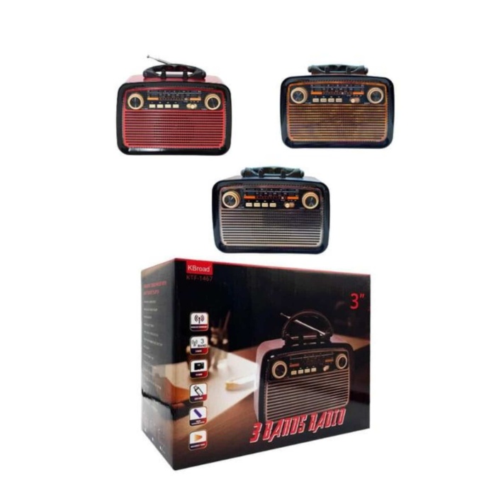 Nostaljik Radyo Bluetooth Bağlantılı Müzik Kutusu Ahşap - Lisinya