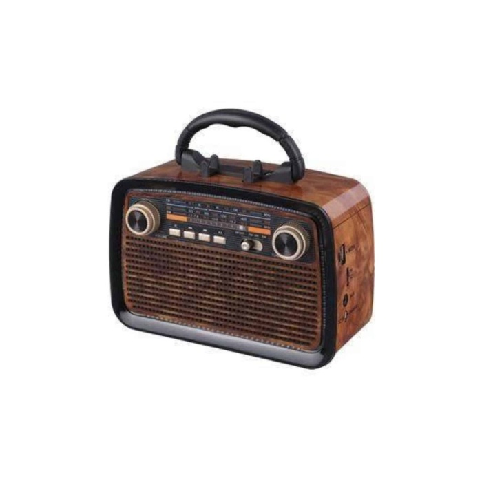 Müzik Kutusu Bluetooth Bağlantılı El Fenerli Nostaljik Tasarım Radyo - Lisinya