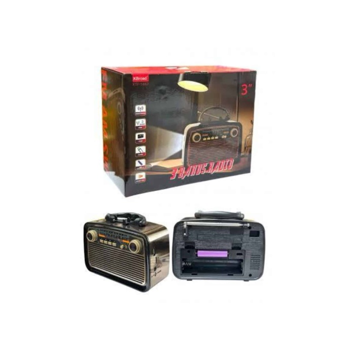 Müzik Kutusu Bluetooth Bağlantılı El Fenerli Nostaljik Tasarım Radyo - Lisinya