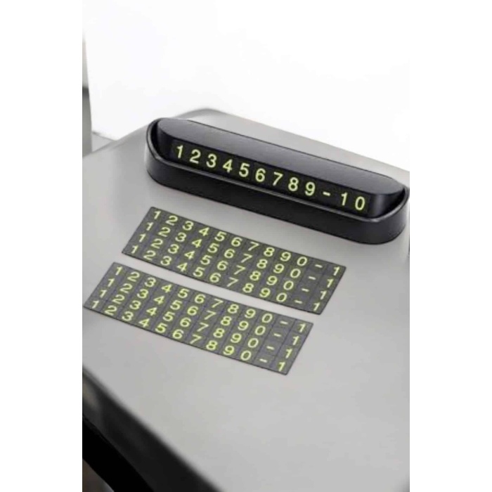 Araba Park Numaratörü Araç İçi Numaralık Değiştirilebilir Çevirmeli Mini - Lisinya