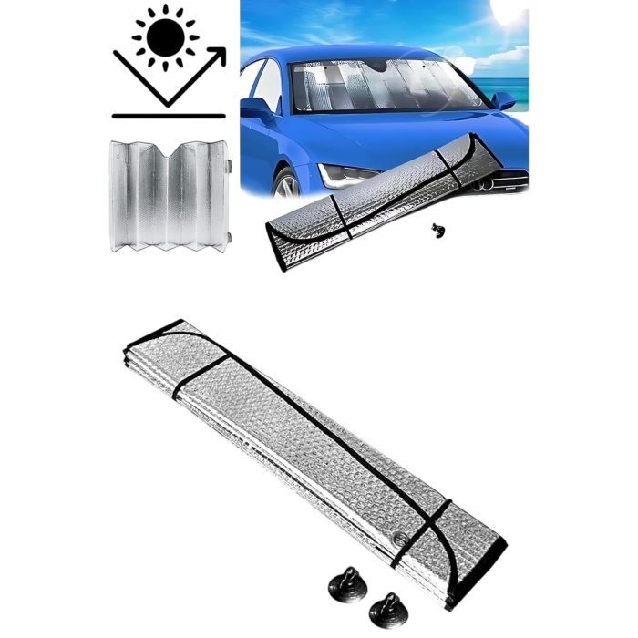 Oto Güneşlik Isı Önleyici Tüm Araçlara Uyumlu UV Işınlarına Karşı - Lisinya