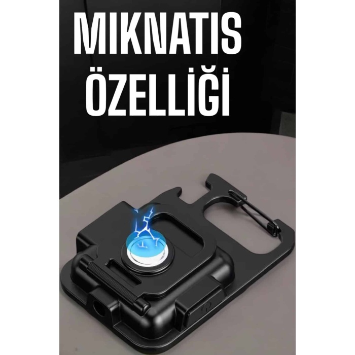 Kamp Işığı Çok Fonksiyonlu Taşınabilir Anahtarlık Kapak Açma Manyetik Özelliği - Lisinya