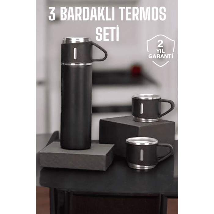 500 ml Kapasiteli Taşınabilir Basınçlı Termos Seti Günlük Kullanım için İdeal - Lisinya