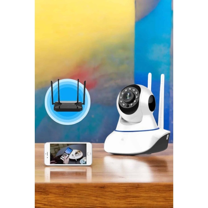Wifi Kamera Ev Kamerası Gece Görüşlü Kablosuz Bebek Izleme Kamerası - Lisinya