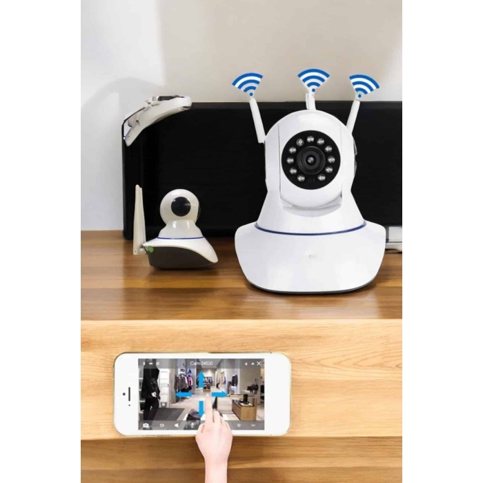 Ev Kamerası Wifi Kamerası Video Kayıt Çift Yönlü Hareket Sensörü Bebek - Lisinya