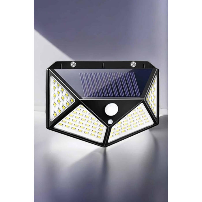 Güneş Enerjili Bahçe Aydınlatma Lambası Solar 100 Led Lamba - Lisinya