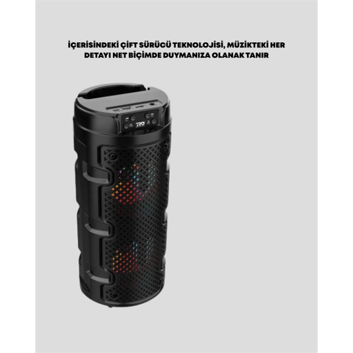 Kompakt Tasarım, Yüksek Ses Performansı – Çoklu Giriş Seçenekli Kablosuz Hoparlör (Bluetooth, USB, SD Kart, AUX) - Lisinya