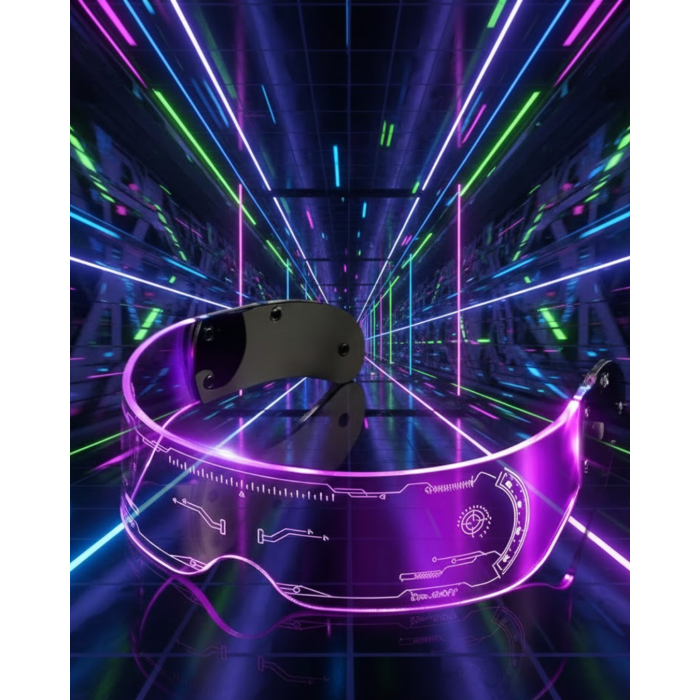 LED Işıklı Gece Gözlüğü Rave Festival ve Yılbaşı Partisi İçin - Lisinya