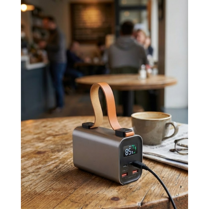 50000mAh Süper Fast Charge LED Işıklı Taşınabilir Power Bank - Lisinya