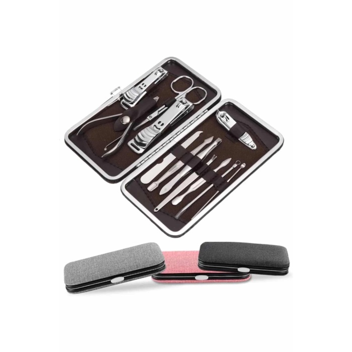Tırnak Bakımı Tırnak Makası Profesyonel 12 Parça El Ayak Manikür Pedikür Seti - Lisinya
