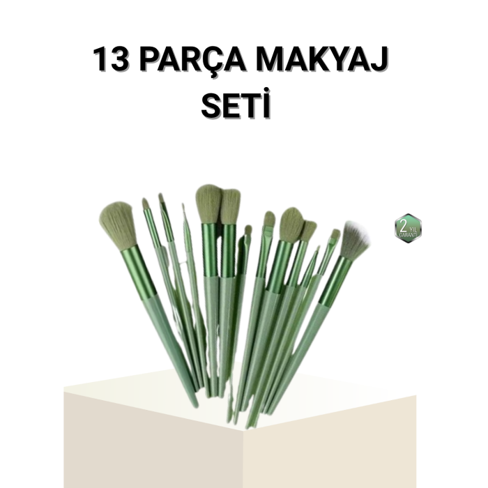 13’lü Profesyonel Makyaj Fırça Seti – Yumuşak Sentetik Kıllı, Tüm Cilt Tiplerine Uygun - Lisinya